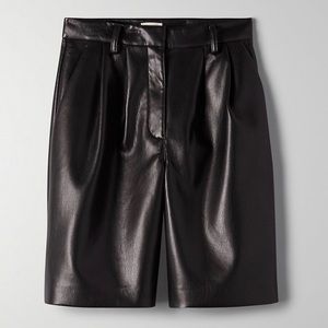 Aritzia Limerick Vegan Leather Shorts